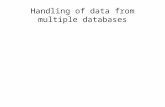Handling of data from multiple databases. Visual Basic Database Visual Basic application acts as a front-end to the database Visual Basic application.