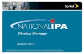 Wireless Manager January 2012. What is Wireless Manager? A web based tool designed for wireless portfolio management  Custom ordering portal  Ticketing.