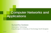 11/09/58 1 Computer Networks and Applications Sunantha Sodsee Information Technology King Mongkut’s University of Technology North Bangkok.