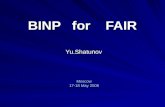 BINP for FAIR Yu.Shatunov Moscow 17-18 May 2006. Research and Development Contract between GSI and BINP 1. Kickers for synchrotrons and storage rings.