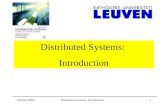 October 2005Distributed systems: Introduction1 Distributed Systems: Introduction.