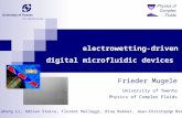1 electrowetting-driven digital microfluidic devices Frieder Mugele University of Twente Physics of Complex Fluids Fahong Li, Adrian Staicu, Florent Malloggi,