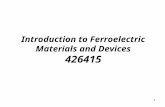 1 Introduction to Ferroelectric Materials and Devices 426415.