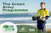 The Green Army Programme Participant Information Session August 2015.
