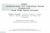 SCRAP: Architecture for Signature-Based Protection from Code Reuse Attacks Mehmet Kayaalp, Timothy Schmitt, Junaid Nomani, Dmitry Ponomarev and Nael Abu-Ghazaleh.