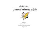 BBI2421 General Writing Skills Week 2: Simple Sentence Subject-Verb Agreement Fragment.