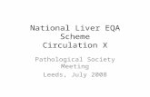 National Liver EQA Scheme Circulation X Pathological Society Meeting Leeds, July 2008.