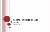 SOCIAL STRUCTURE AND SOCIETY Chapter 5. SOCIAL STRUCTURE AND STATUS Objectives for Section 1 & Section Preview Objective: explain what sociologists mean.