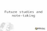 Future studies and note-taking. Background Artificiality of listening practice in the classroom, teach strategies but not enough Students not generally.