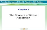 Psychiatric Mental Health Nursing, 5th Edition Chapter 1 The Concept of Stress Adaptation.