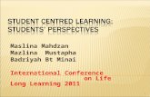 Maslina Mahdzan Mazlina Mustapha Badriyah Bt Minai International Conference on Life Long Learning 2011 1.