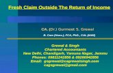 Fresh Claim Outside The Return of Income CA. ( Dr.) Gurmeet S. Grewal CA. ( Dr.) Gurmeet S. Grewal B. Com (Hons.), FCA, PhD., CAL (IIAM) Grewal & Singh.