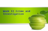 Week 11 Crime and Investigation. Pair News Reports --Hard News --Soft News.