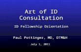 Art of ID Consultation ID Fellowship Orientation Paul Pottinger, MD, DTM&H July 1, 2011.