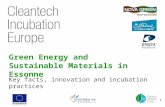 Green Energy and Sustainable Materials in Essonne Key facts, innovation and incubation practices 1.