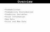 Probabilities Probability Distribution Predictor Variables Prior Information New Data Prior and New Data Overview.