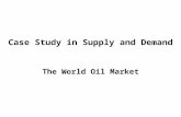 Case Study in Supply and Demand The World Oil Market.
