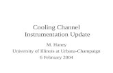 Cooling Channel Instrumentation Update M. Haney University of Illinois at Urbana-Champaign 6 February 2004.