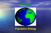 Ecology Population Biology. Population Ecology Population – all of the individuals of a particular species that live together in one place at one time.