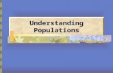 Understanding Populations The Human Population From 1900 to 2003, the population tripled in size to reach 6.3 billion people Today, the human population.