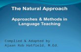 Complied & Adapted by Ajaan Rob Hatfield, M.Ed.. Introduction Natural Approach: Stephen Krashen and Tracy Terrell developed the "Natural Approach" in.