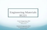 Engineering Materials IE221 Oratai Jongprateep, Ph.D Kasetsart University (Metal Part) Wararat Kangsamrid, Ph.D Thammasart University (Polymer Part) 1.