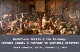 Workforce Skills & the Economy: Ventura County’s Pathway to Economic Recovery Bruce Stenslie, EDC-VC, October 22, 2010.