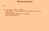 Network Model By Dr.S.Sridhar, Ph.D.(JNUD), RACI(Paris, NICE), RMR(USA), RZFM(Germany) DIRECTOR ARUNAI ENGINEERING COLLEGE TIRUVANNAMALAI.