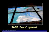 July, 2007 GCB SAGE workshop SAGE Development. July, 2007 GCB SAGE workshop Architecture … Free Space manager provides central control between apps, UI.