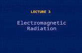 Electromagnetic Radiation LECTURE 3. This course is about electromagnetic energy sensors – other types of remote sensing such as geophysical will be disregarded.
