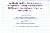 A Study on the Open source Integrated Library Management Software: special reference to NewGenLib. By Goutam Biswas mail: goutambiswas8@gmail.comgoutambiswas8@gmail.com.