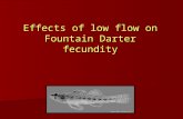 Effects of low flow on Fountain Darter fecundity.