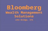 Bloomberg Wealth Management Solutions John Bridge, CFA.