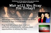 Maryam and Marzieh, two young Christian women, are being held in Evin Prison in Iran because of their Christian faith. Pray God will sustain them in prison,