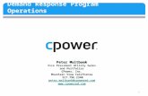 1 Peter Maltbaek Vice President Utility Sales and Portfolios CPower, Inc. Mountain View California 917.796.2340 peter.maltbaek@cpowered.com .