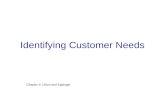 Identifying Customer Needs Chapter 4: Ulrich and Eppinger.