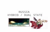 RUSSIA HYBRID / DUAL STATE. BRAINSTORM TIME List all of the reforms made during Putin’s time (2000 to the present) that centralized / consolidated his.