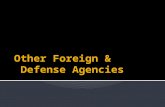 What government agencies are involved with foreign policy?