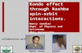 Enhancement of Kondo effect through Rashba spin-orbit interactions. Nancy Sandler Dept. of Physics and Astronomy Ohio University In collaboration with: