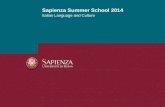 Italian Language and Culture Sapienza Summer School 2014.