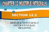 SECTION 12.2 DOUBLE INTEGRALS OVER GENERAL REGIONS.