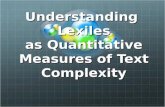 Understanding Lexiles as Quantitative Measures of Text Complexity.