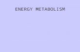ENERGY METABOLISM. DEFINE: ASSIMILATION - BIOSYNTHESIS OR CONVERSION OF NUTRIENTS TO CELL MASS- ENERGY REQUIRING DISSIMILATION - ACT OF BREAKING DOWN.