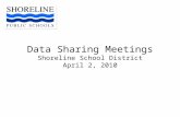 Data Sharing Meetings Shoreline School District April 2, 2010.