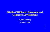 1 Middle Childhood: Biological and Cognitive Development Aylin K¼ntay PSYC 206