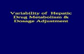 Variability of Hepatic Drug Metabolism & Dosage Adjustment.
