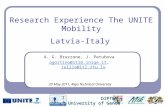 DIPTEM University of Genoa Research Experience The UNITE Mobility A. G. Bruzzone, J. Petuhova agostino@itim.iniqe.itagostino@itim.iniqe.it, julija@itl.rtu.lvjulija@itl.rtu.lv.