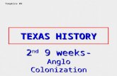 TEXAS HISTORY 2 nd 9 weeks- Anglo Colonization Tompkins 09.