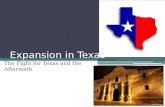 Expansion in Texas The Fight for Texas and the Aftermath.