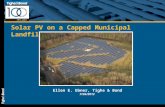 Solar PV on a Capped Municipal Landfill Ellen E. Ebner, Tighe & Bond 7/26/2012.